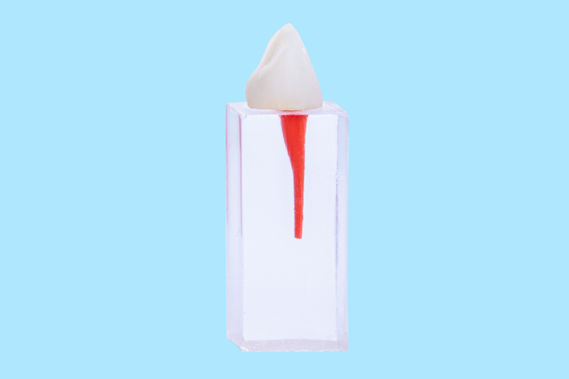 Glassy Single Double Triple Root Canal Block With Crown